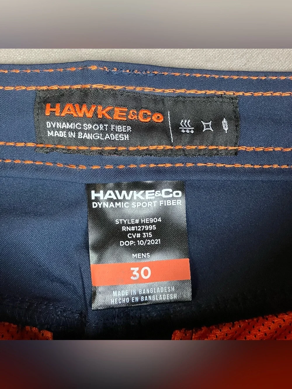 Hawke & Co. Men’s Size 30 Stretch Woven Performance Shorts Navy Blue NWT!
